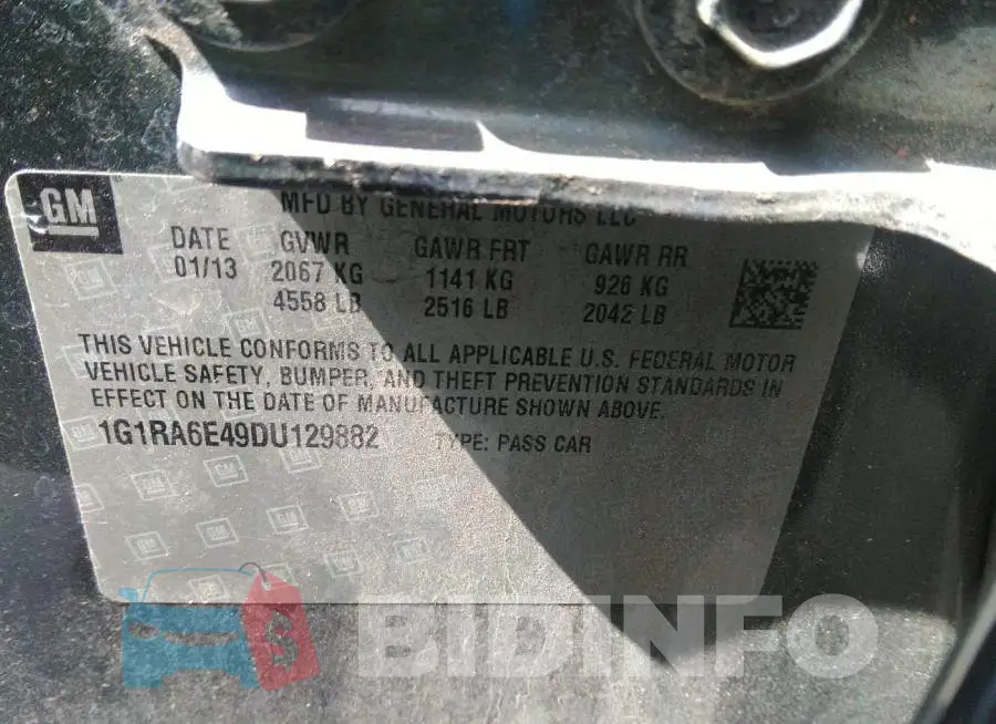 1G1RA6E49DU129882 Photo# 9