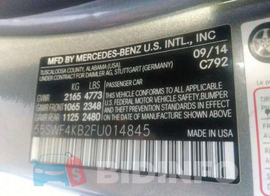 55SWF4KB2FU014845 Photo# 9