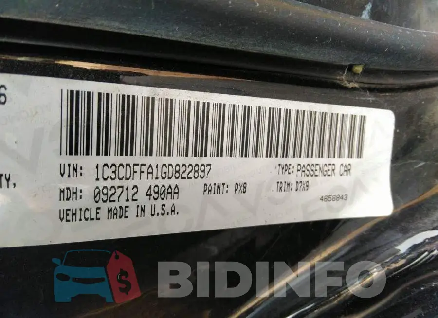 1C3CDFFA1GD822897 Photo# 9