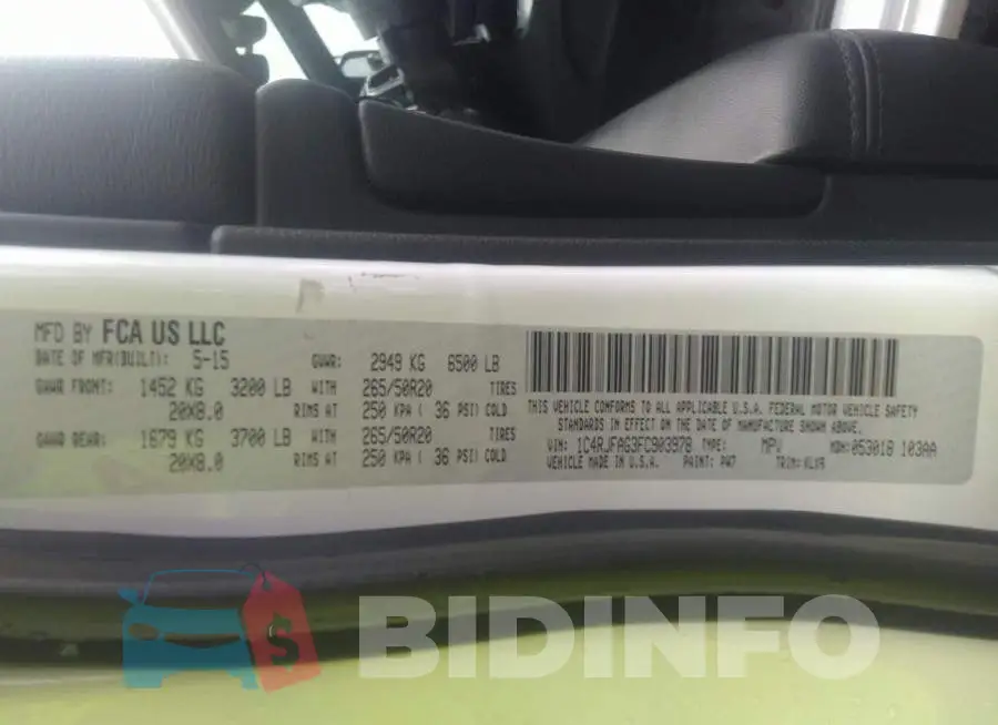 1C4RJFAG3FC903978 Photo# 9