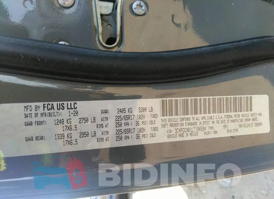 3C4PDCAB1LT194534 Photo# 9