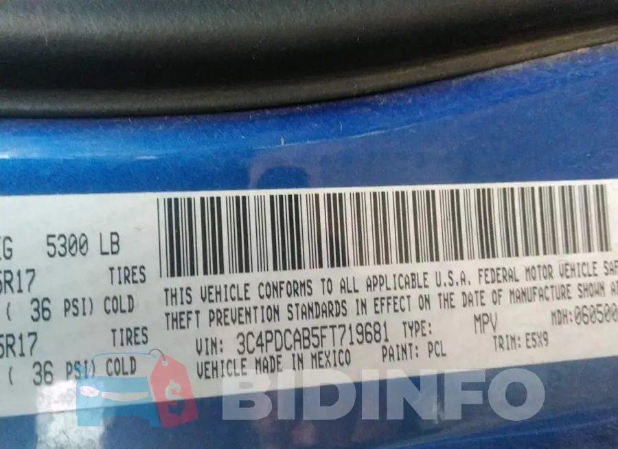 3C4PDCAB5FT719681 Photo# 9