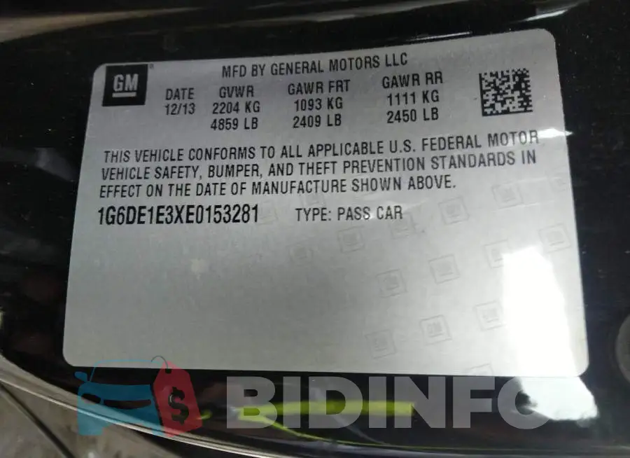 1G6DE1E3XE0153281 Photo# 9