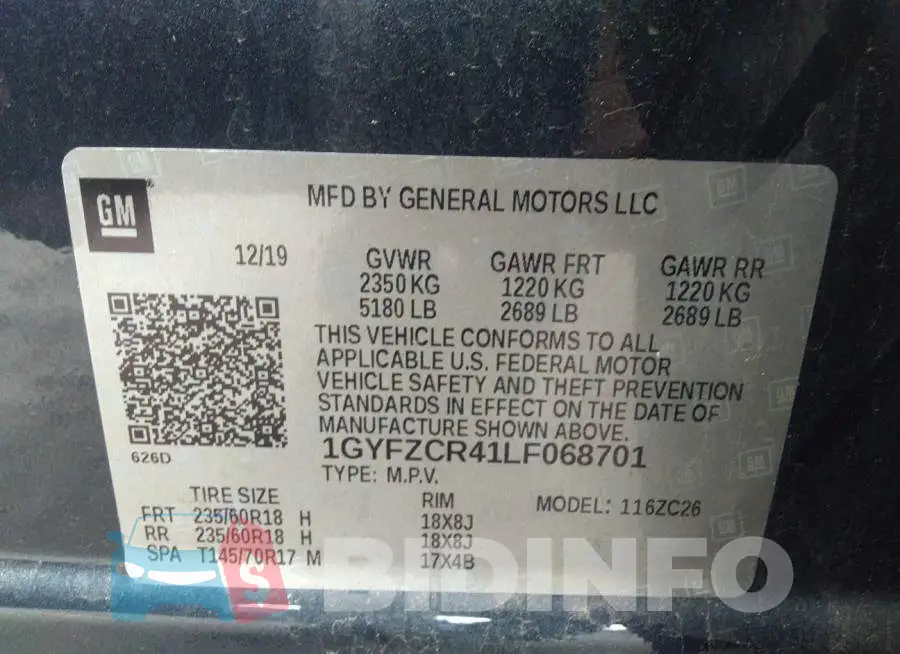 1GYFZCR41LF068701 Photo# 9