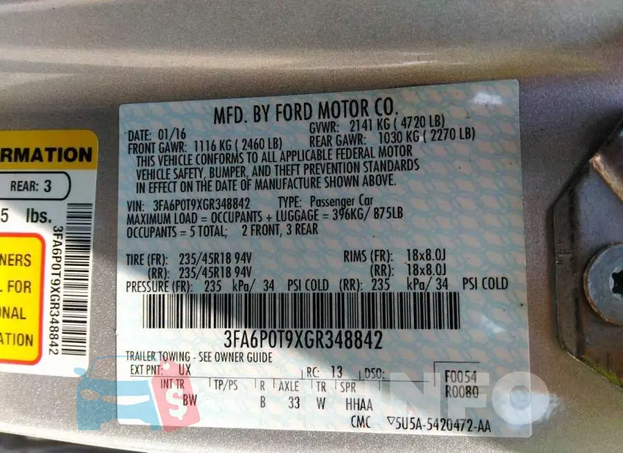 3FA6P0T9XGR348842 Photo# 9