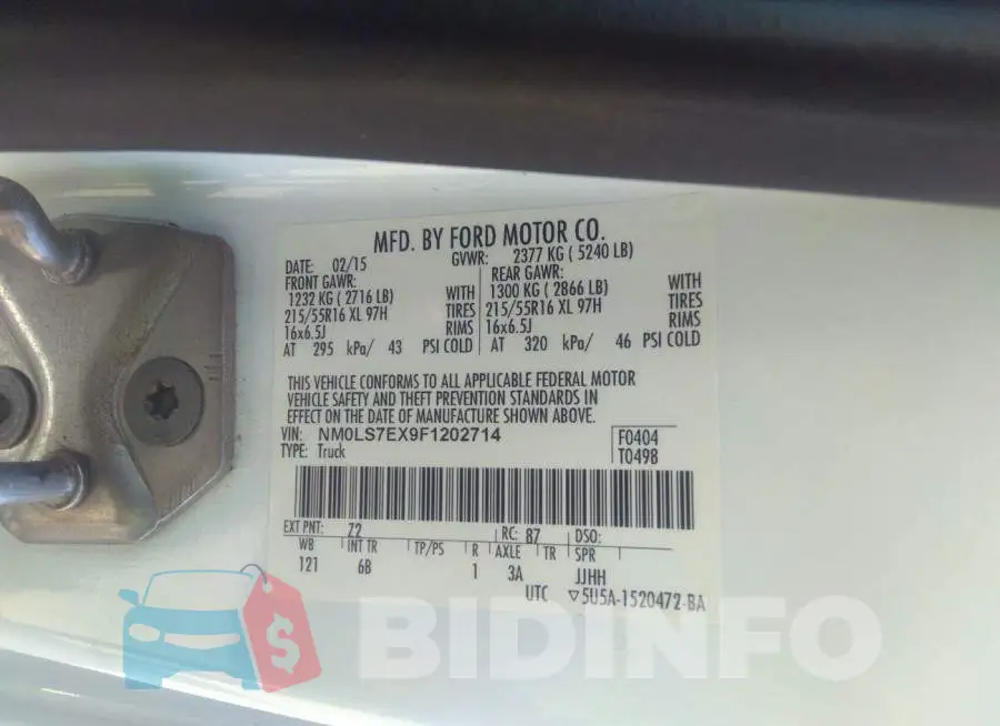 NM0LS7EX9F1202714 Photo# 9