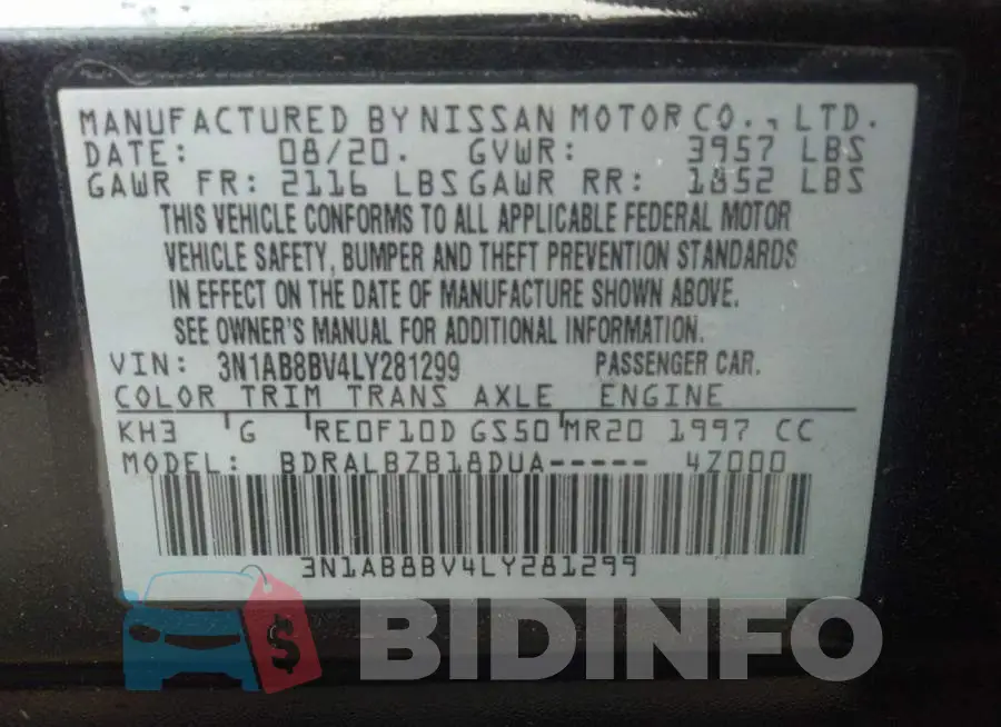3N1AB8BV4LY281299 Photo# 9