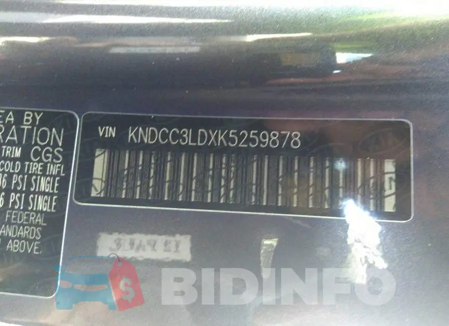 KNDCC3LDXK5259878 Photo# 9