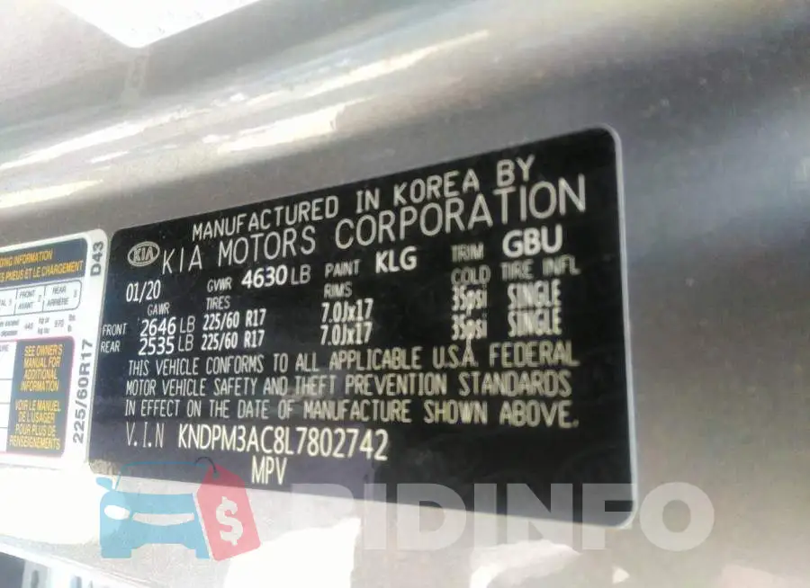 KNDPM3AC8L7802742 Photo# 9