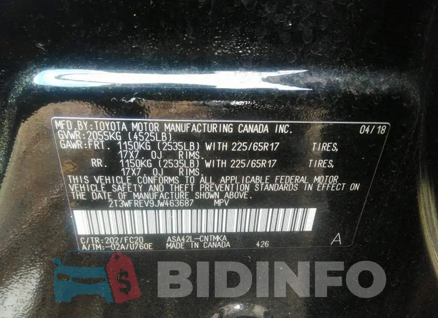 2T3WFREV9JW463687 Photo# 9