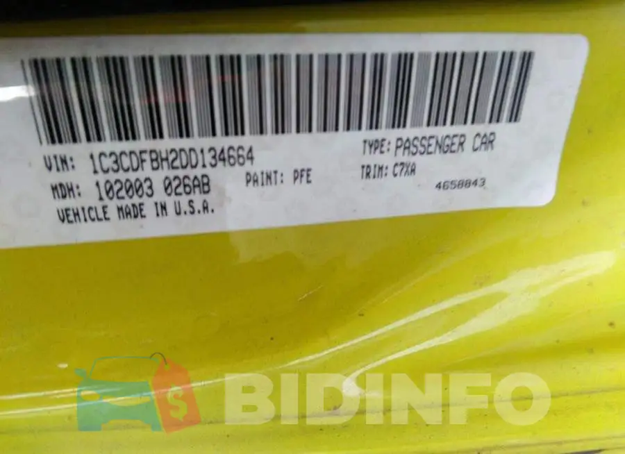 1C3CDFBH2DD134664 Photo# 9
