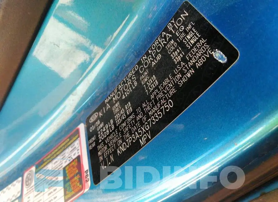 KNDJP3A5XG7335750 Photo# 9