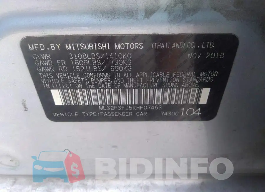 ML32F3FJ5KHF07463 Photo# 9