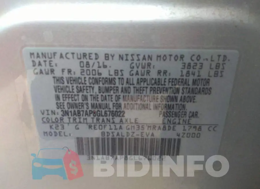 3N1AB7AP8GL676022 Photo# 9