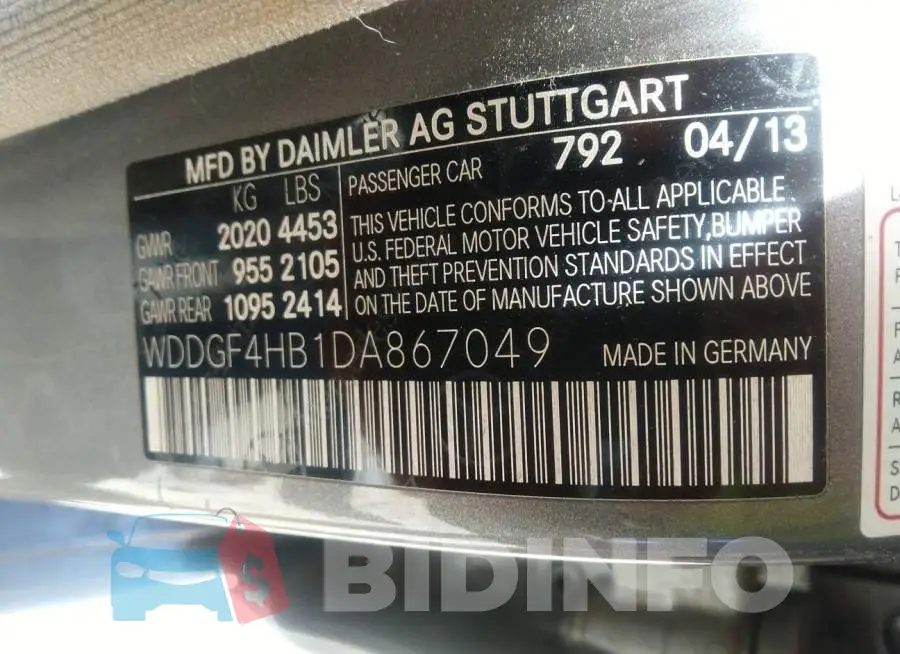 WDDGF4HB1DA867049 Photo# 9
