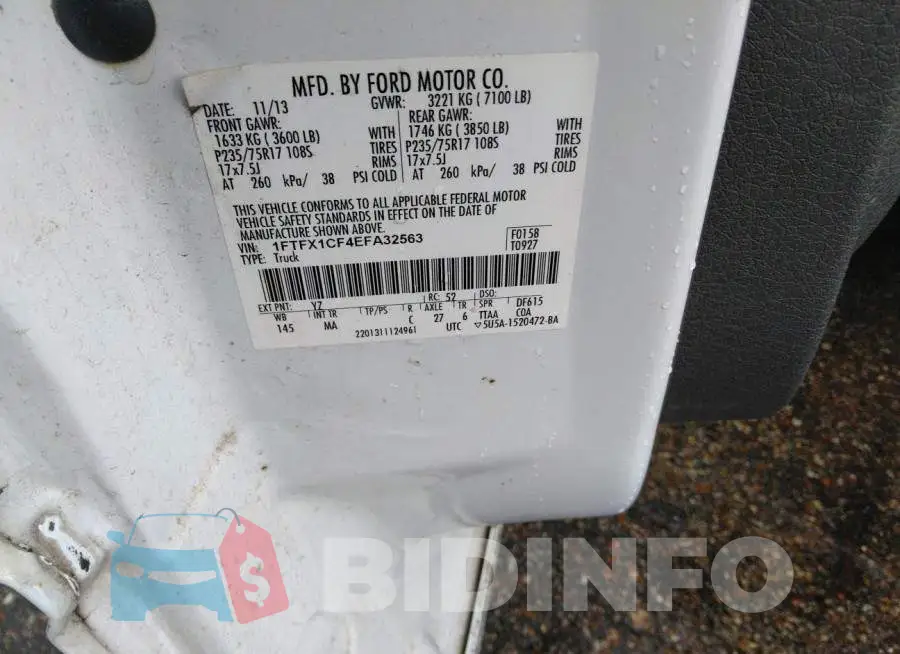1FTFX1CF4EFA32563 Photo# 9