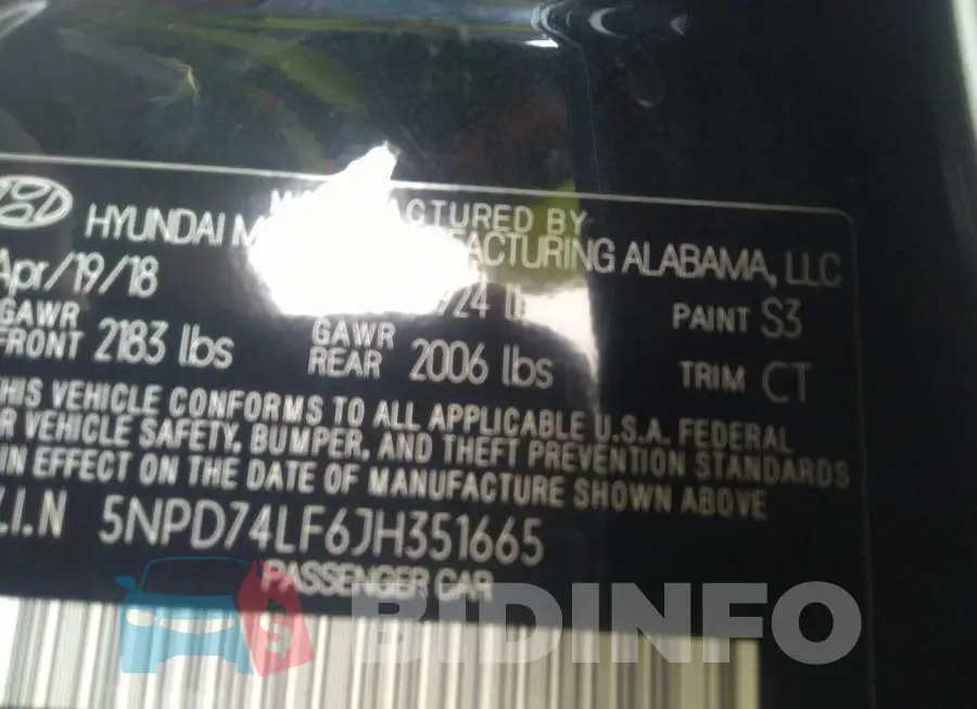 5NPD74LF6JH351665 Photo# 9
