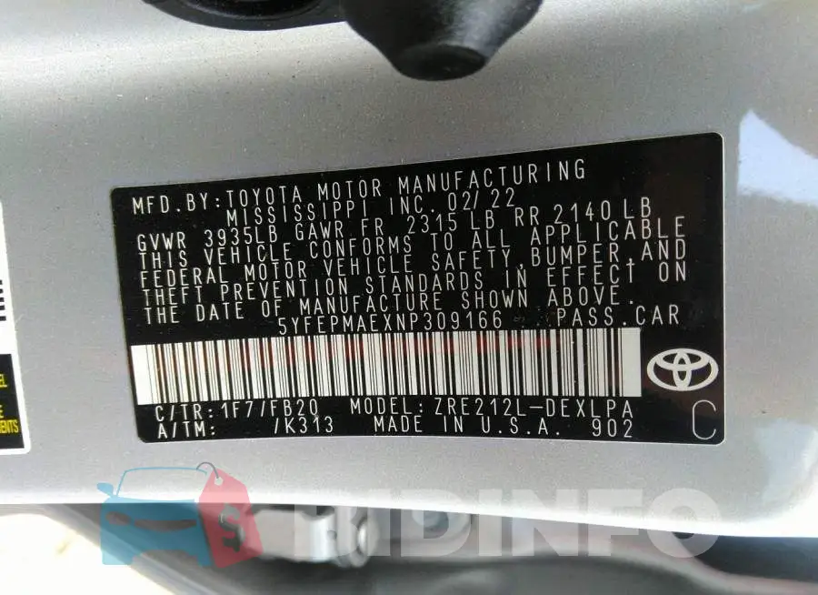 5YFEPMAEXNP309166 Photo# 9