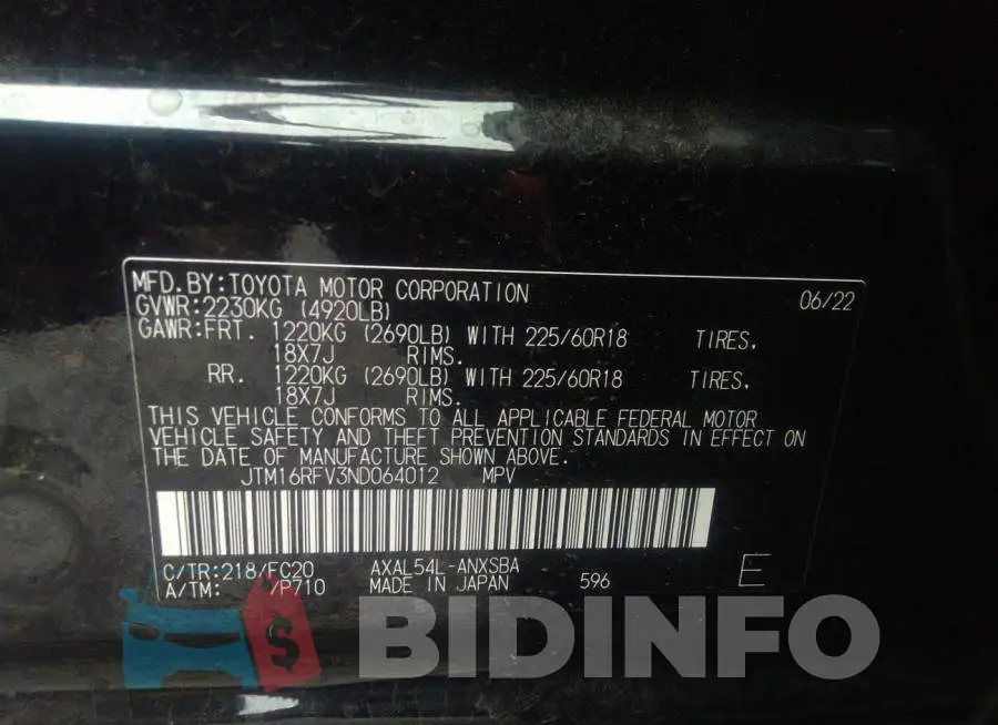 JTM16RFV3ND064012 Photo# 9