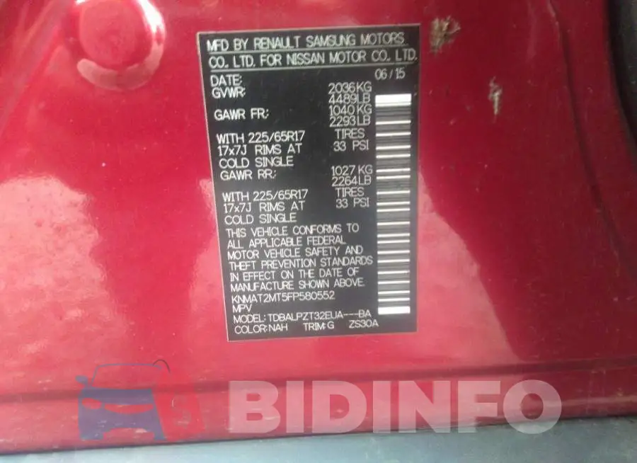 KNMAT2MT5FP580552 Photo# 9