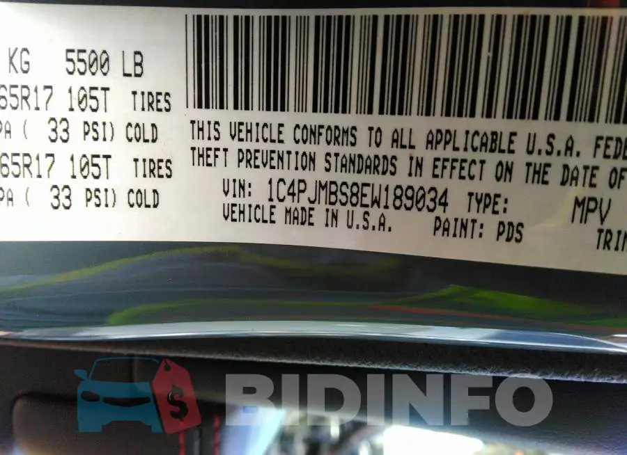1C4PJMBS8EW189034 Photo# 9