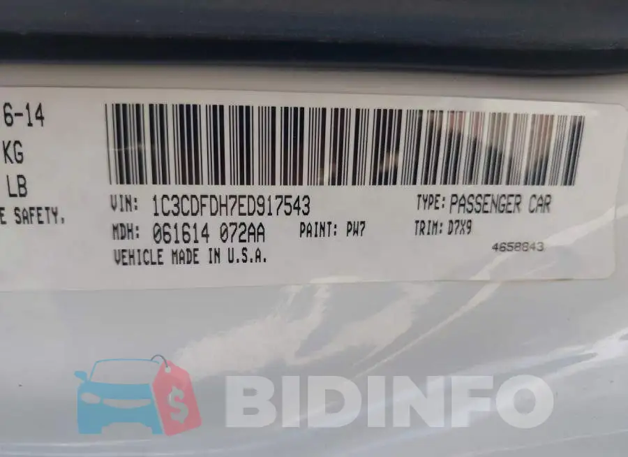 1C3CDFDH7ED917543 Photo# 9
