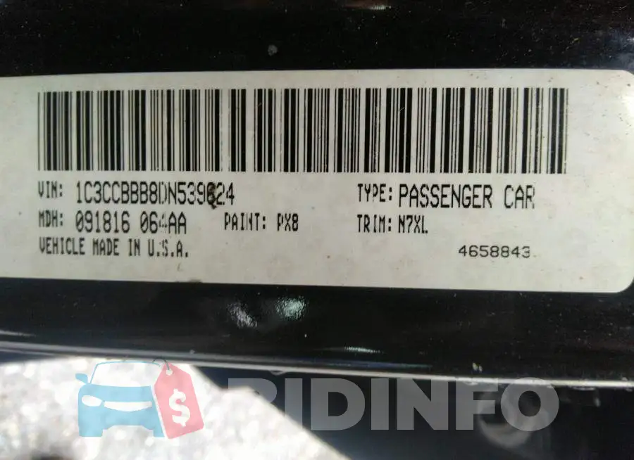 1C3CCBBB8DN539624 Photo# 9