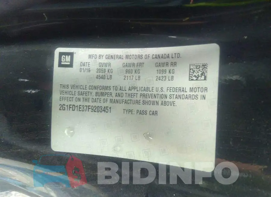 2G1FD1E37F9203451 Photo# 9