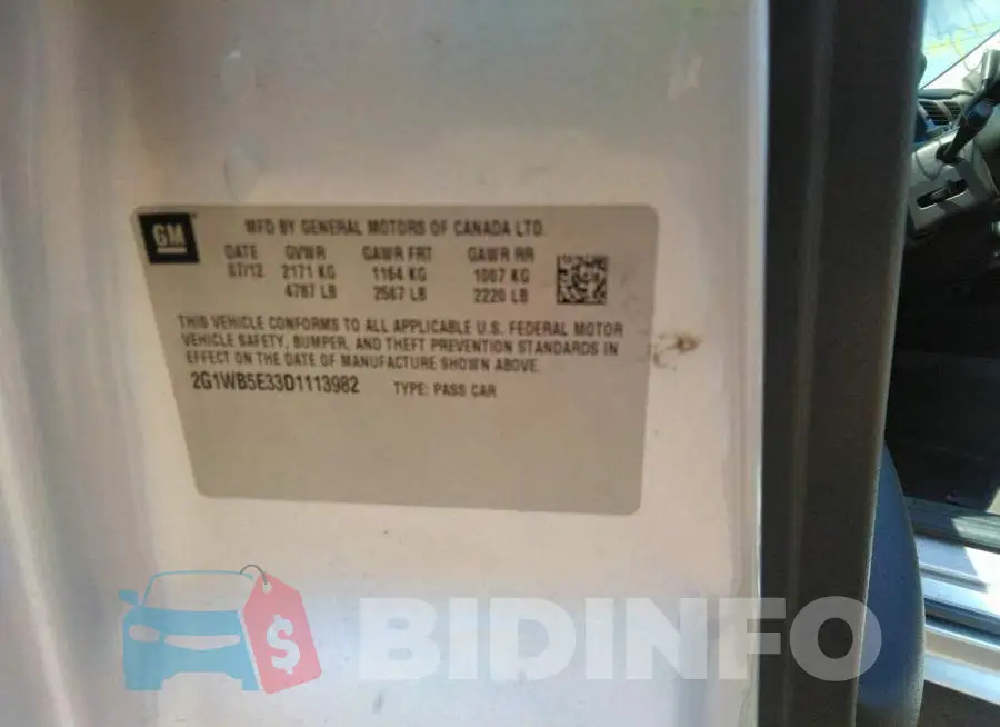 2G1WB5E33D1113982 Photo# 9