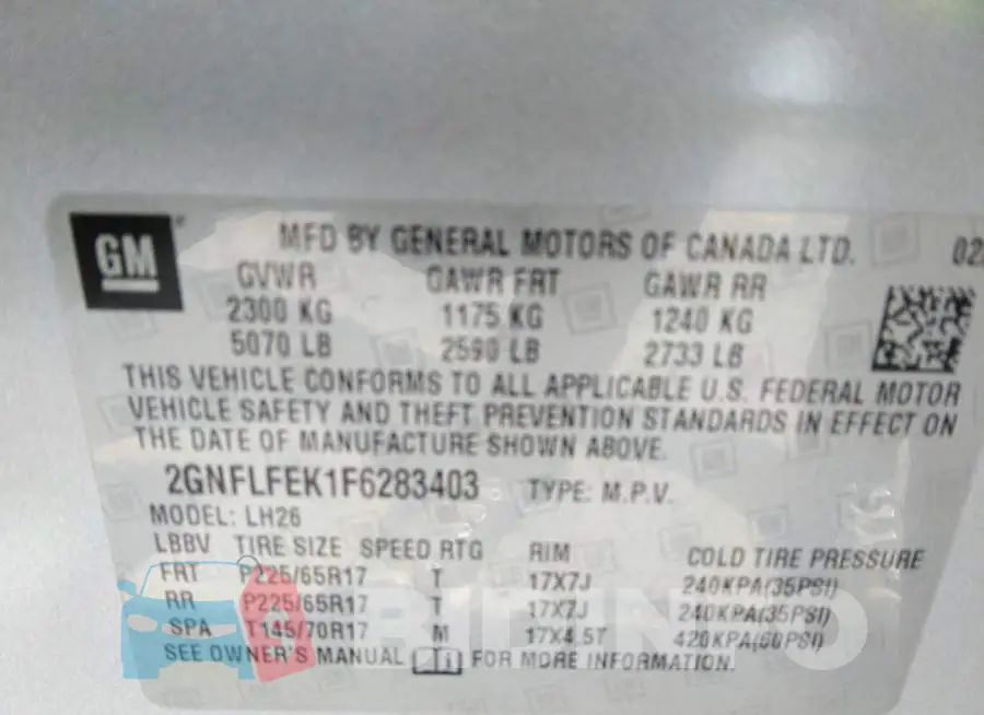 2GNFLFEK1F6283403 Photo# 9