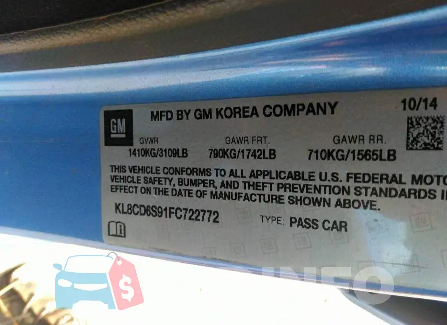 KL8CD6S91FC722772 Photo# 9