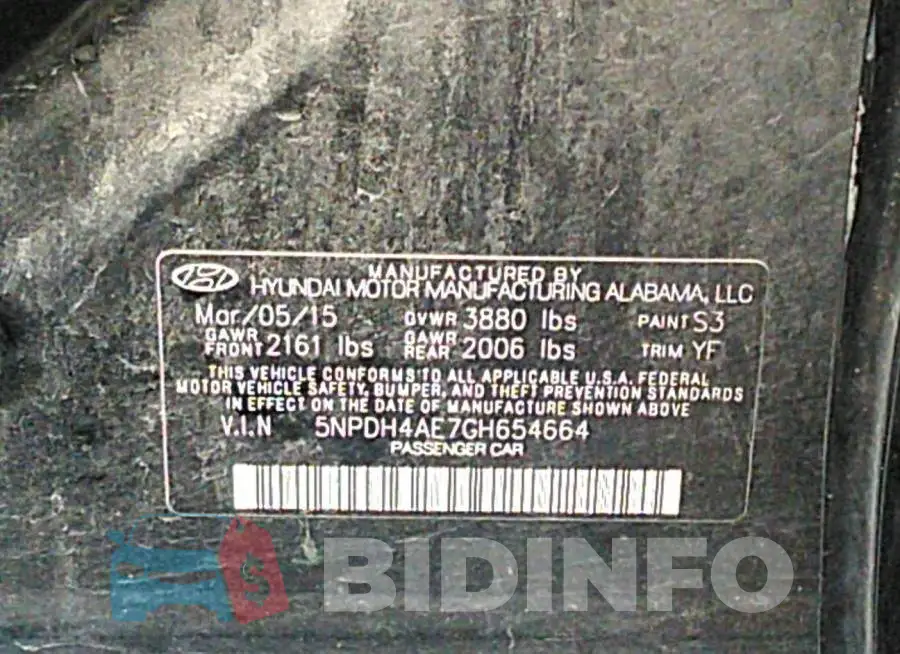 5NPDH4AE7GH654664 Photo# 9