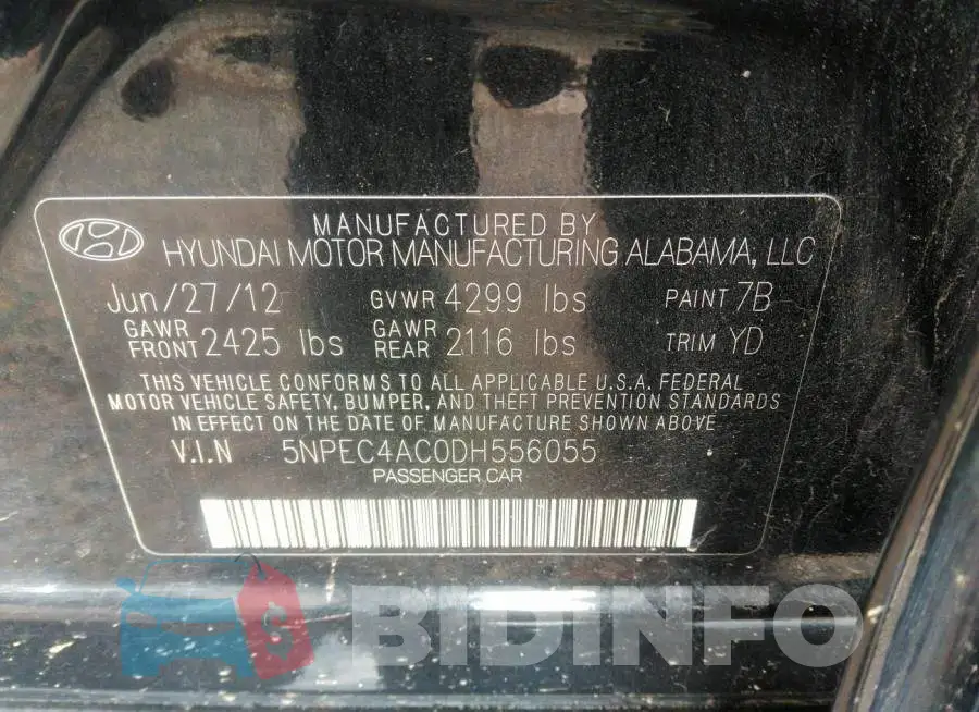 5NPEC4AC0DH556055 Photo# 9