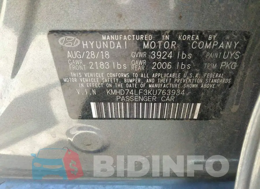 KMHD74LF3KU763934 Photo# 9