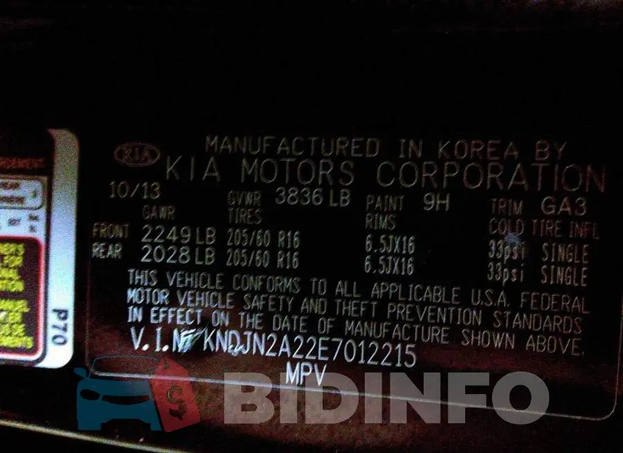 KNDJN2A22E7012215 Photo# 9