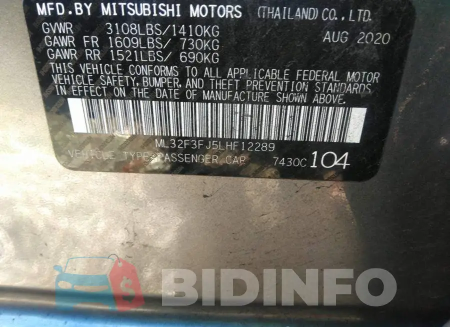 ML32F3FJ5LHF12289 Photo# 9