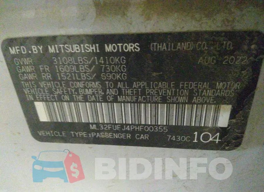 ML32FUFJ4PHF00355 Photo# 9