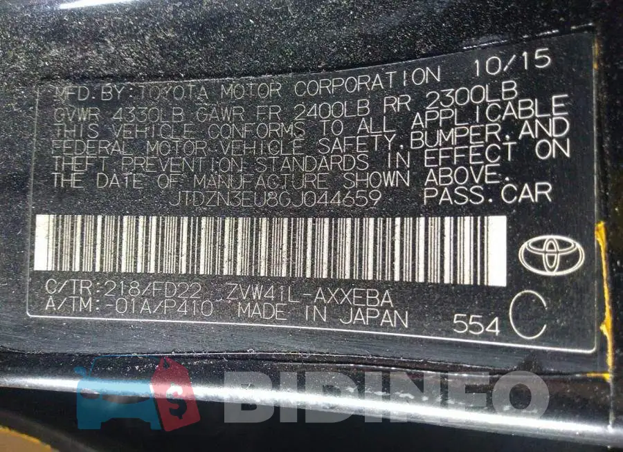 JTDZN3EU8GJ044659 Photo# 9