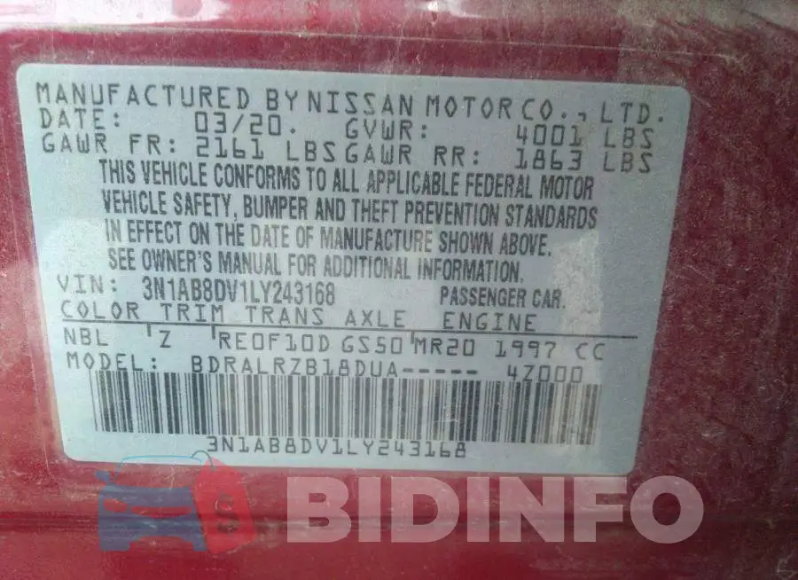 3N1AB8DV1LY243168 Photo# 9