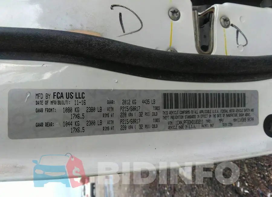 1C4NJPFB3HD183211 Photo# 9