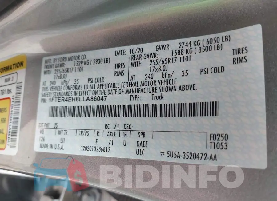 1FTER4EH8LLA86047 Photo# 9