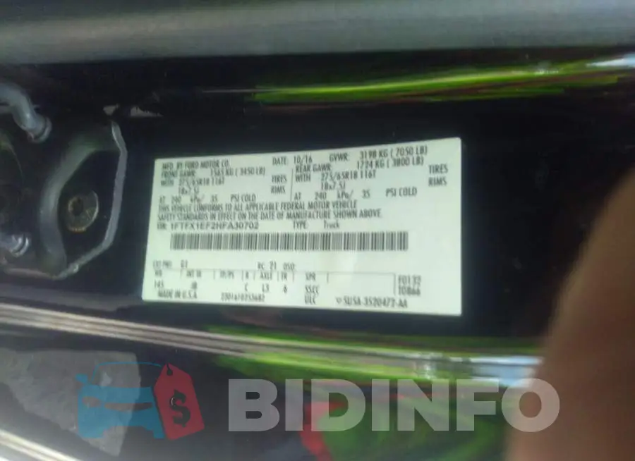 1FTFX1EF2HFA30702 Photo# 9