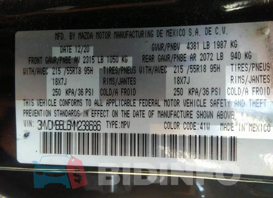 3MVDMBBL6MM238686 Photo# 9