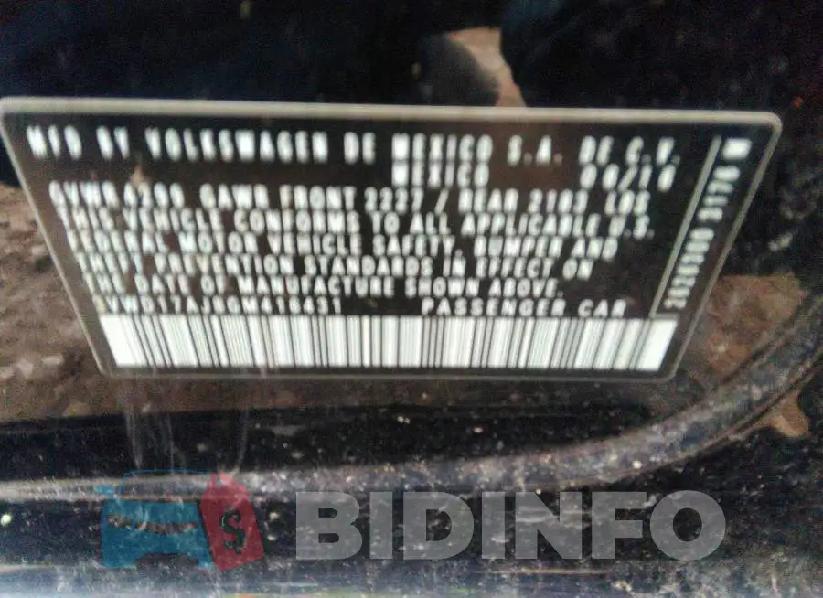 3VWD17AJ8GM416431 Photo# 9