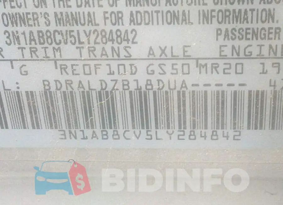 3N1AB8CV5LY284842 Photo# 9