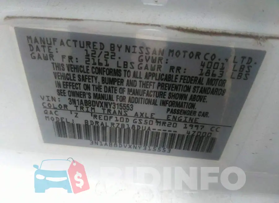 3N1AB8DVXNY315553 Photo# 9