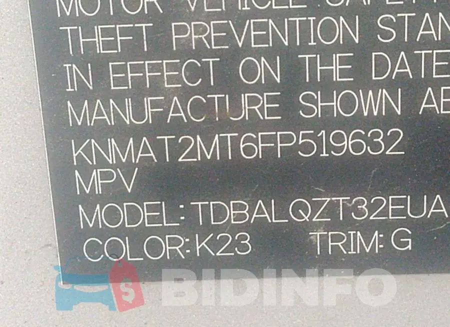 KNMAT2MT6FP519632 Photo# 9