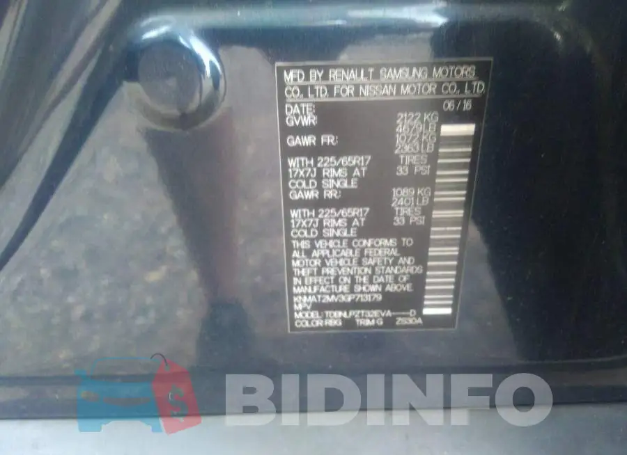 KNMAT2MV3GP713179 Photo# 9