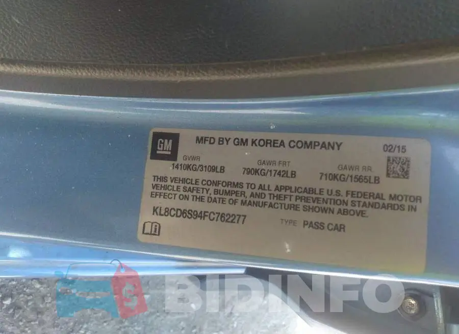 KL8CD6S94FC762277 Photo# 9