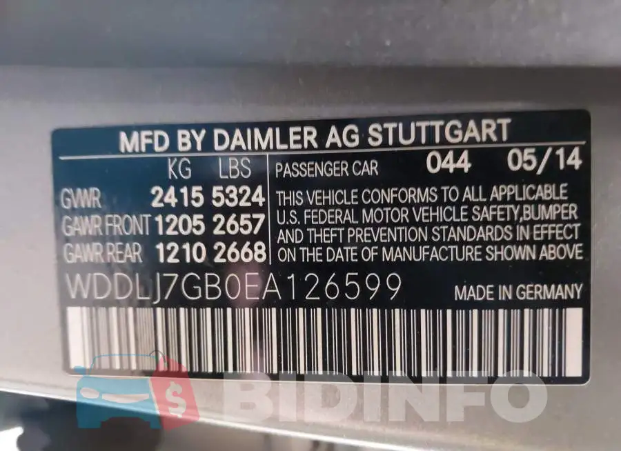 WDDLJ7GB0EA126599 Photo# 9